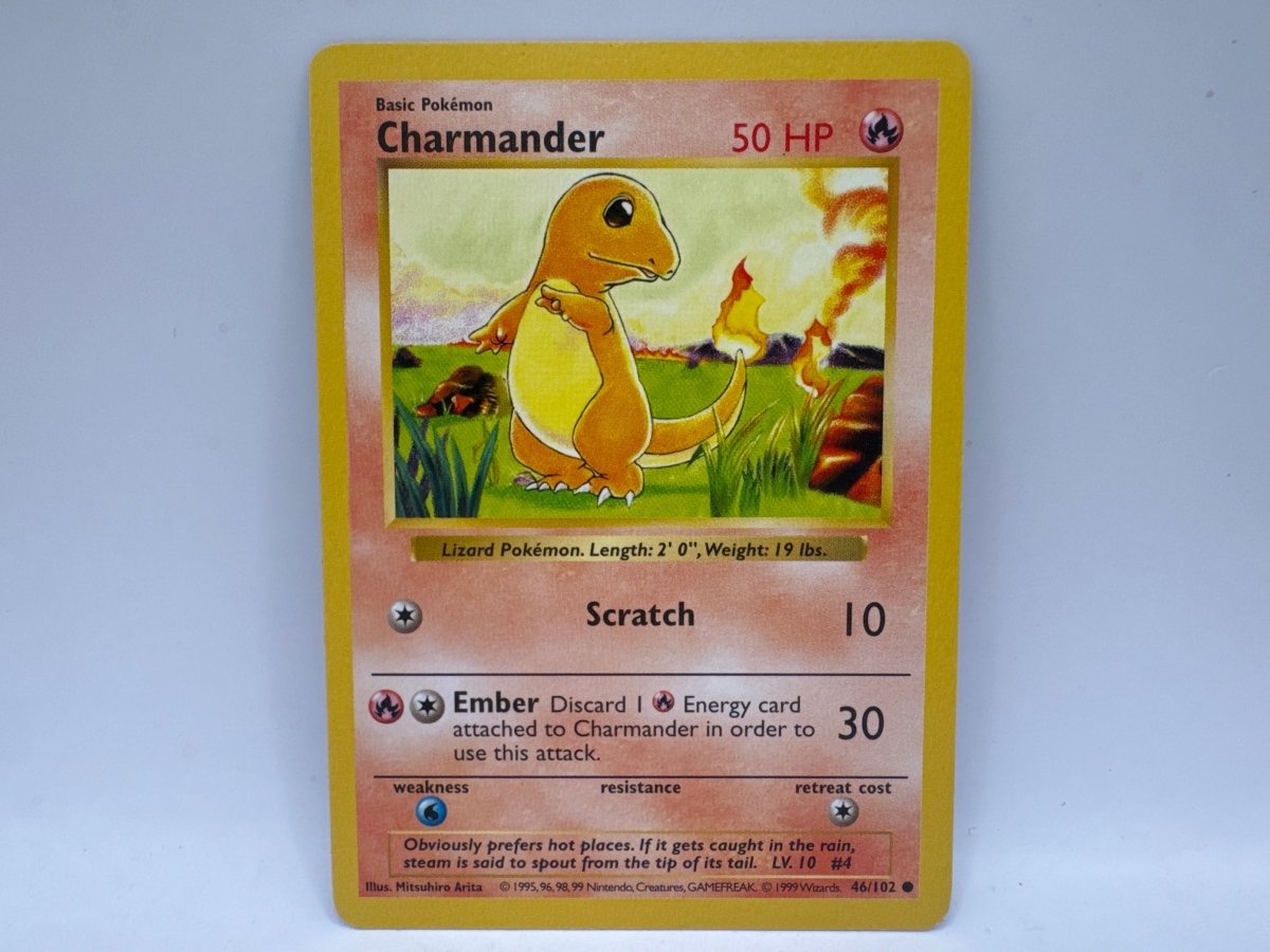 Charmander Shadowless 46/102 (MP) CL01 Pokemon