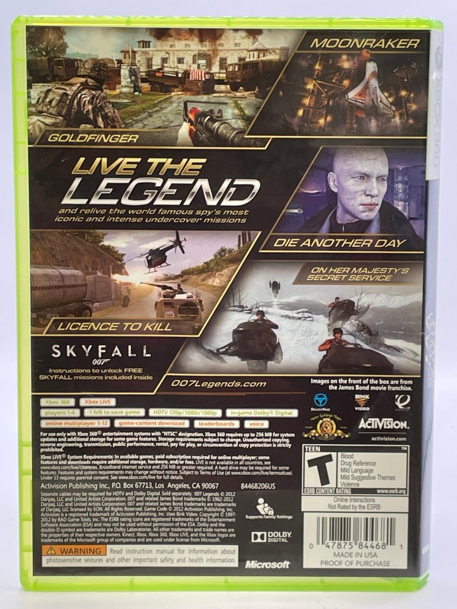 007 Legends CL01 (CIB) Xbox 360