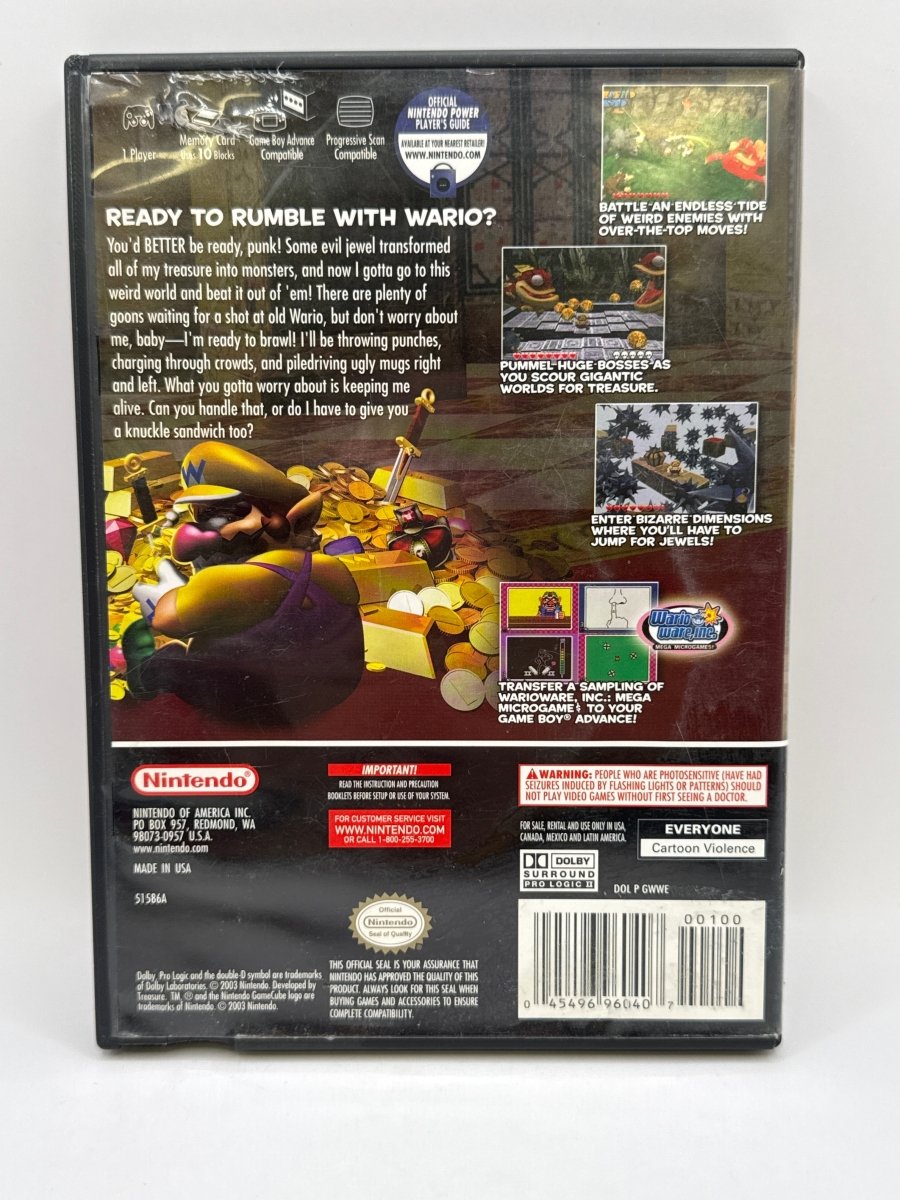 Wario World CL01 (Missing Manual) Nintendo GameCube