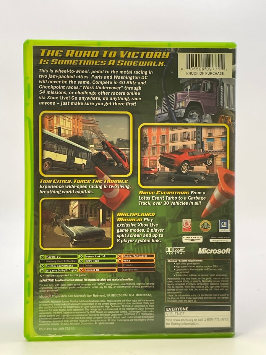 Midtown Madness 3 CL01 (CIB) Original Xbox