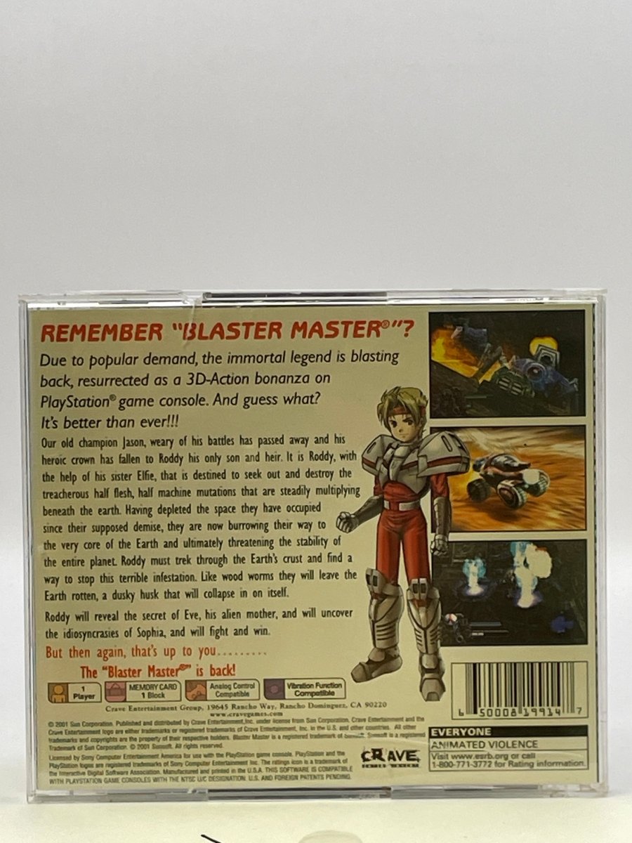 Blaster Master Blasting Again CL01 (Disc Only) Playstation One
