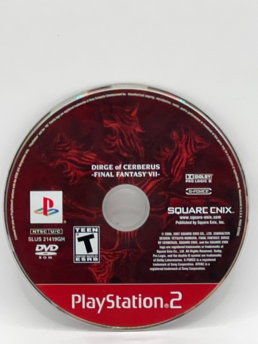 Final Fantasy VII Dirge of Cerberus [Greatest Hits] CL01 (Disc Only) PlayStation 2