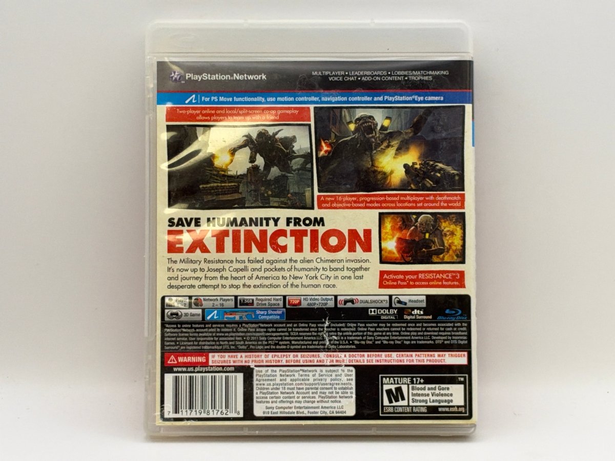 Resistance 3 CL01 (CIB) Playstation 3