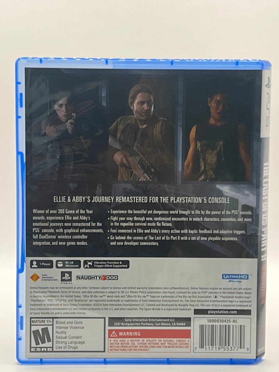 The Last of Us Part II Remastered CL01 (CIB) PlayStation 5