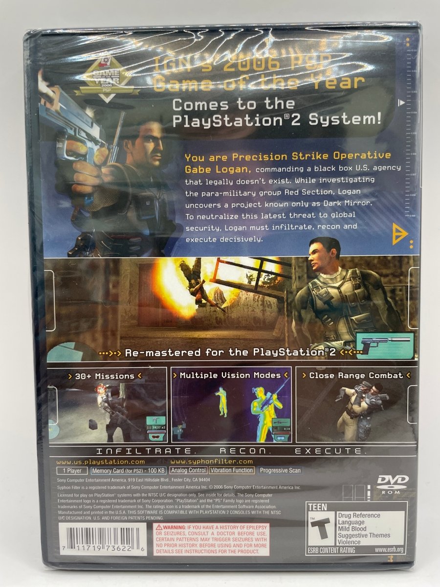 Syphon Filter Dark Mirror CL17 (NEW) PlayStation 2