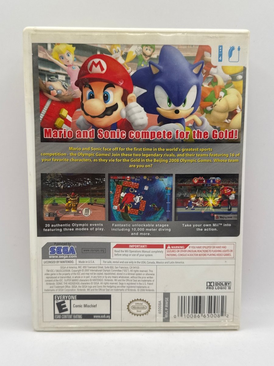 Mario and Sonic at the Olympic Games CL01 (Missing Manual) Nintendo Wii