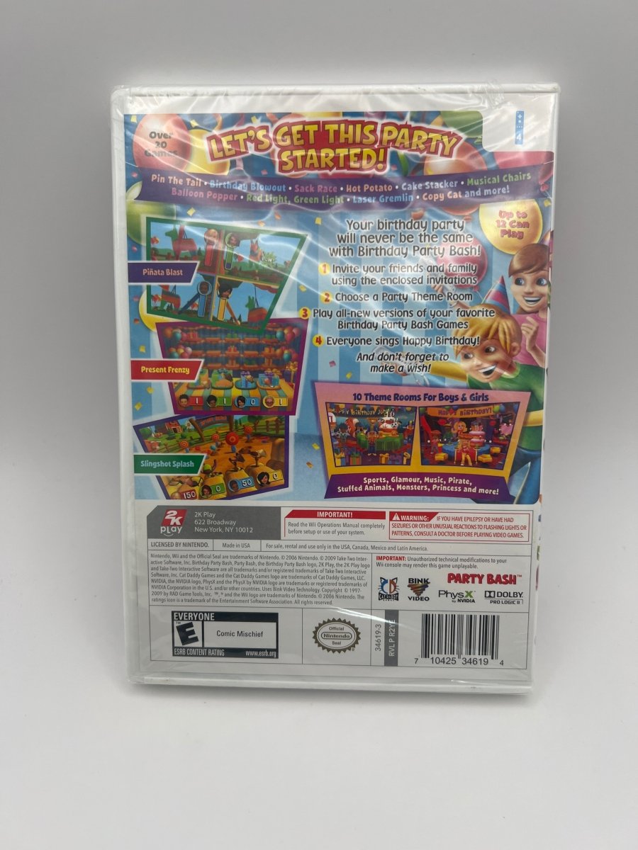 Birthday Party Bash CL01 (New) Nintendo Wii