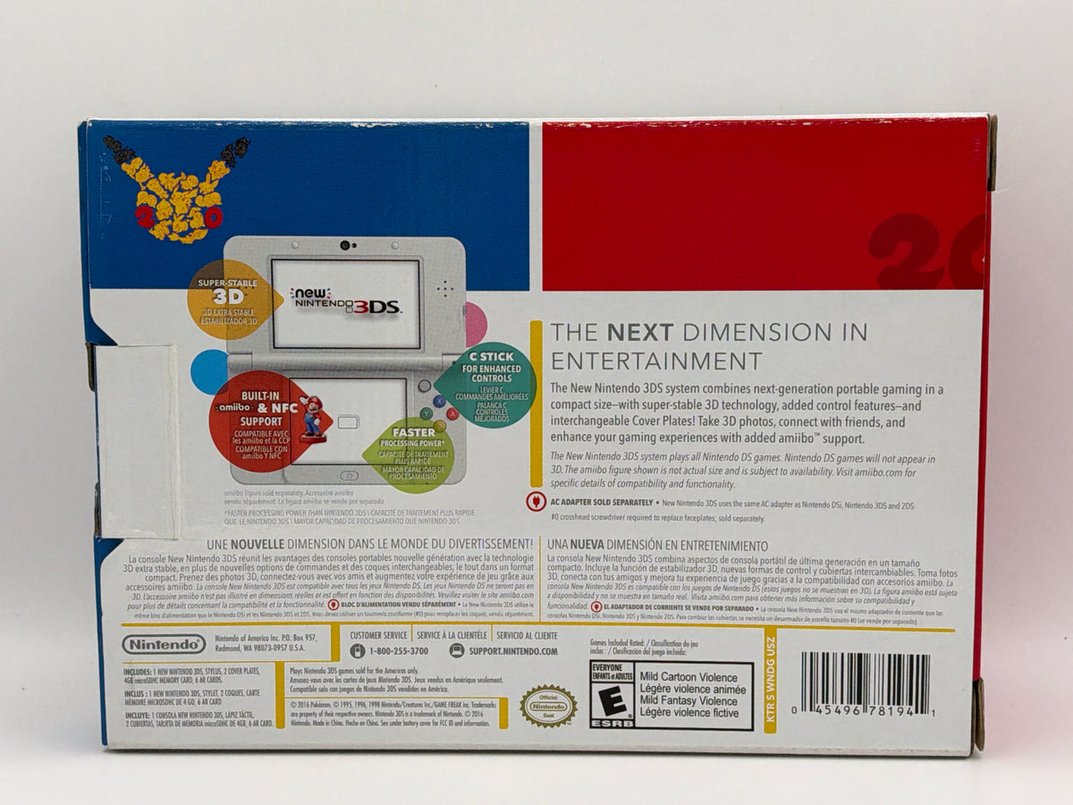 New Nintendo 3DS Pokemon 20TH Anniversary Edition [Read Description] (CIB) Console