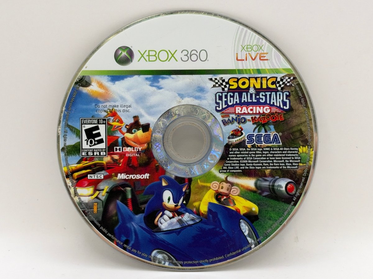 Sonic & Sega All-Stars Racing CL01 (DIsc Only) Xbox 360