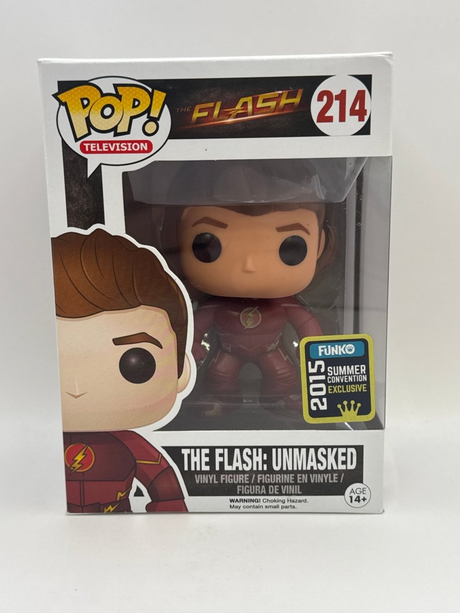 The Flash: The Flash Unmasked - 2015 Summer Convention Exclusive #214 Funko Pop