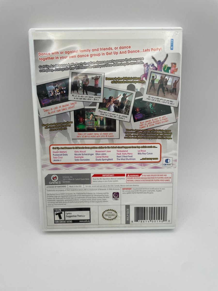 Get Up And Dance CL01 (CIB) Nintendo Wii