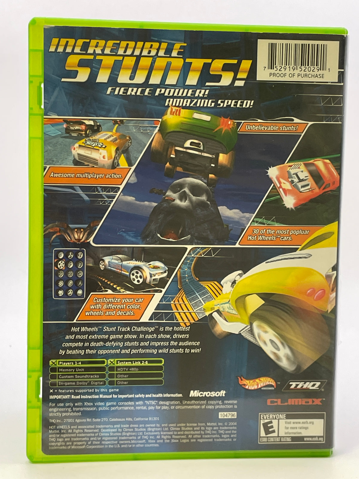 Hot Wheels Stunt Track Challenge CL01 (Missing Manual) Original Xbox