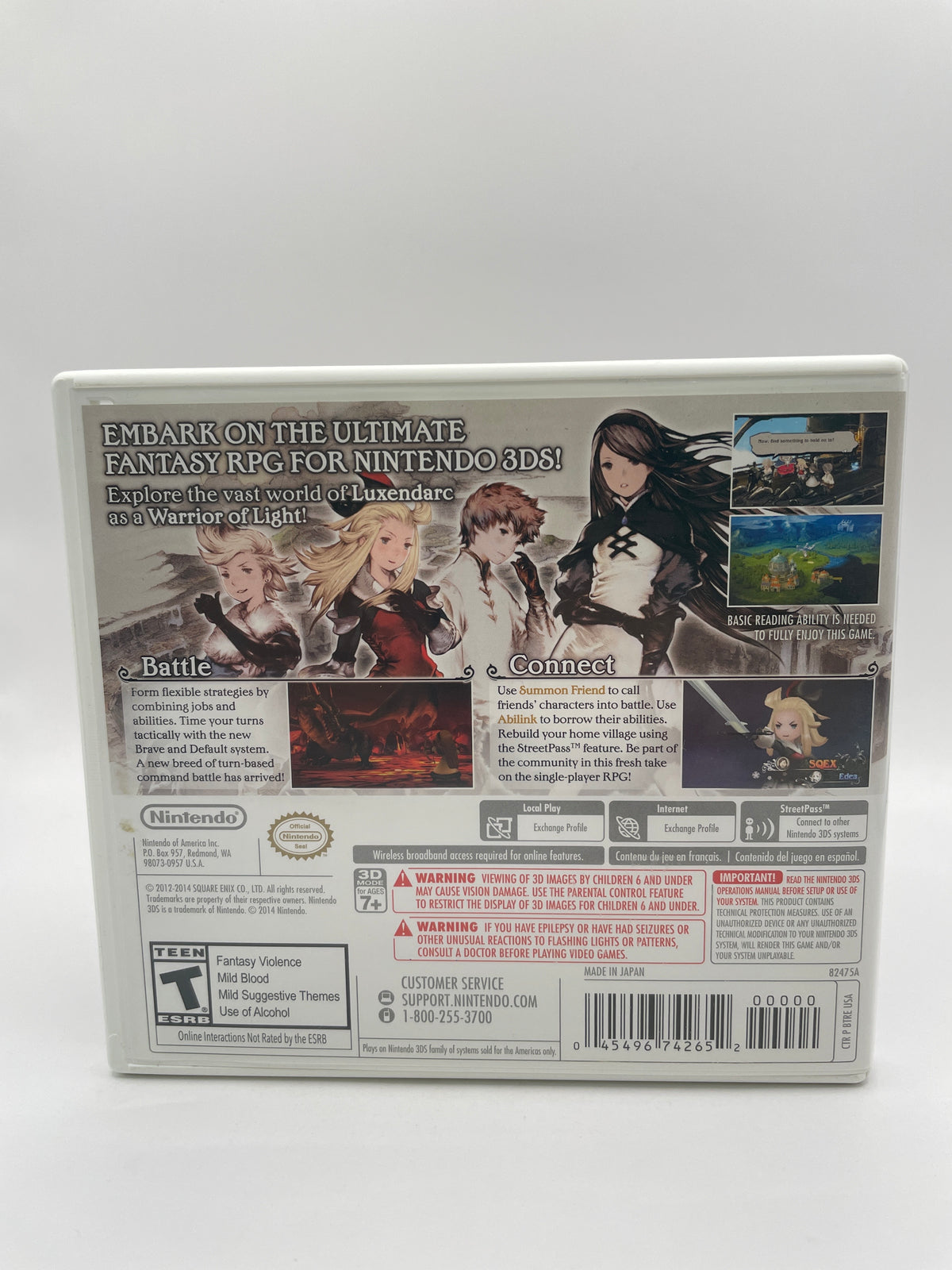 Bravely Default CL01 (CIB) Nintendo 3DS