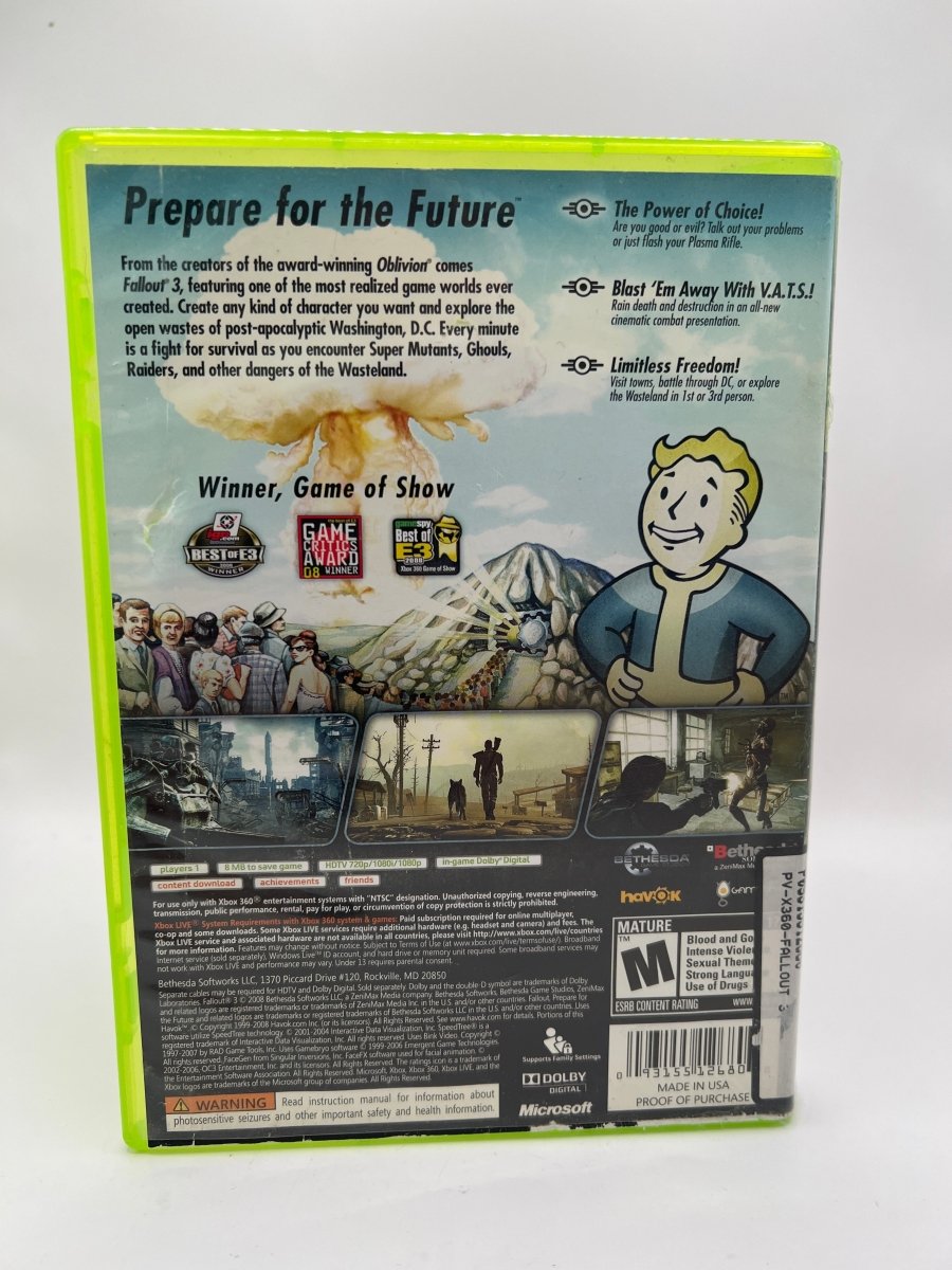 Fallout 3 CL01 (Missing Manual) Xbox One