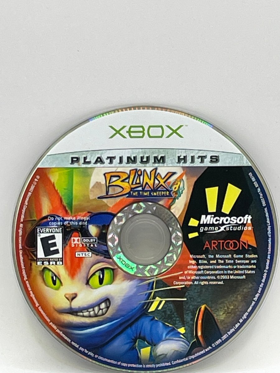 Blinx Time Sweeper [Platinum Hits] CL01 (Loose Disc) Original Xbox