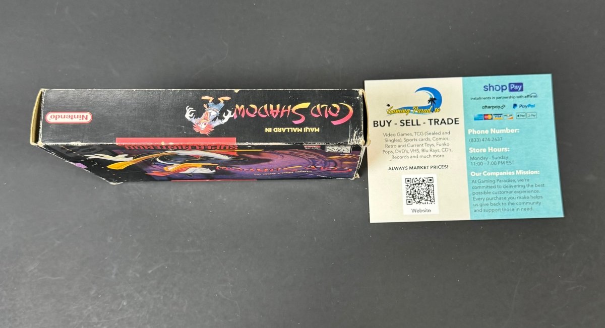 Maui Mallard in Cold Shadow Super Nintendo CL 01