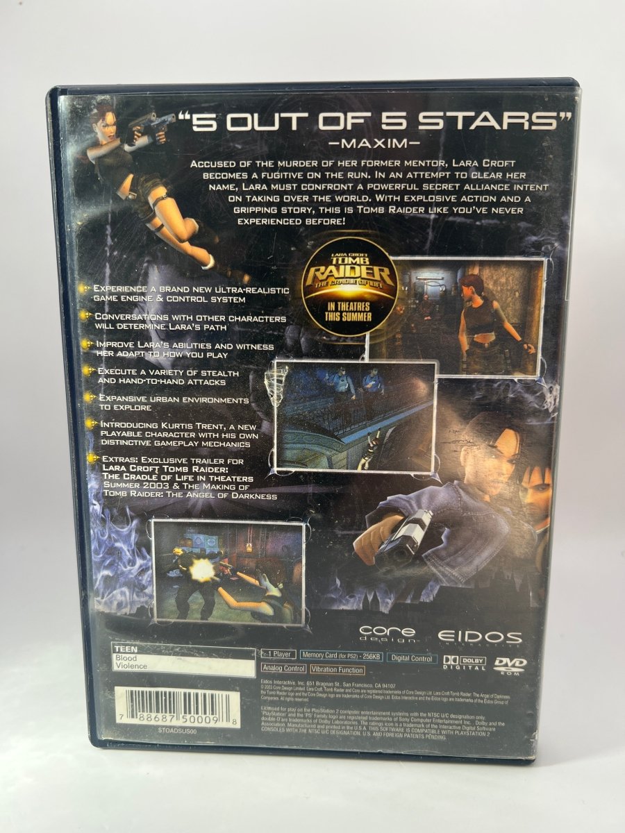 Tomb Raider Angel of Darkness CL01 (Missing Manual) PlayStation 2