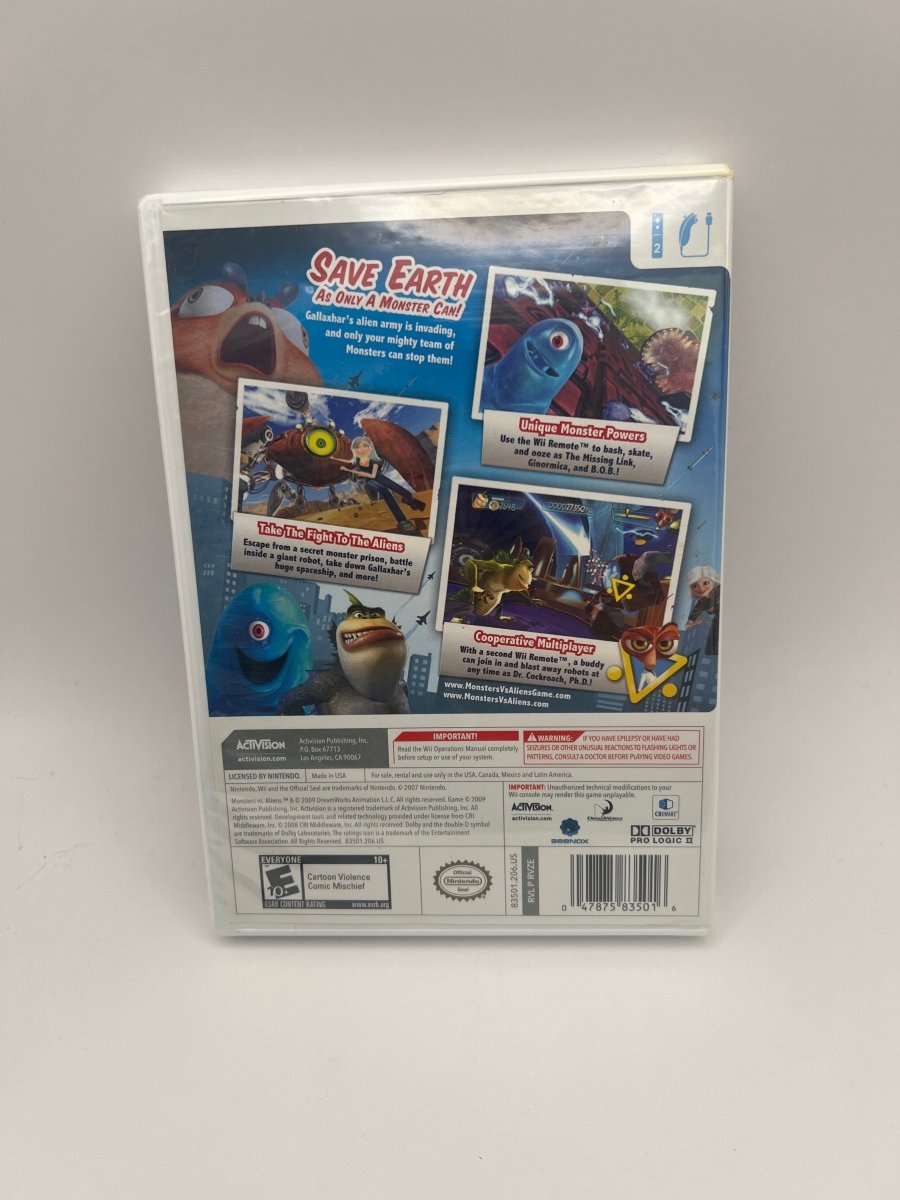 Monsters vs. Aliens CL01 (New) Nintendo Wii