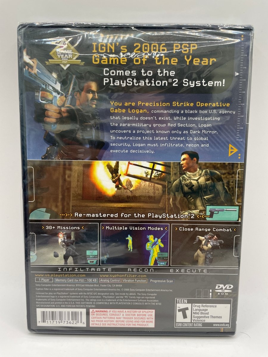 Syphon Filter Dark Mirror CL02 (NEW) PlayStation 2