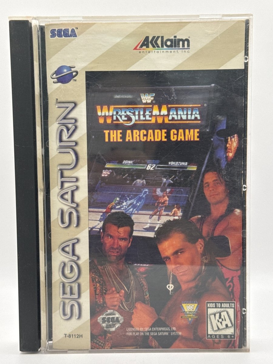 WWF Wrestlemania The Arcade Game CL01 (CIB) Sega Saturn