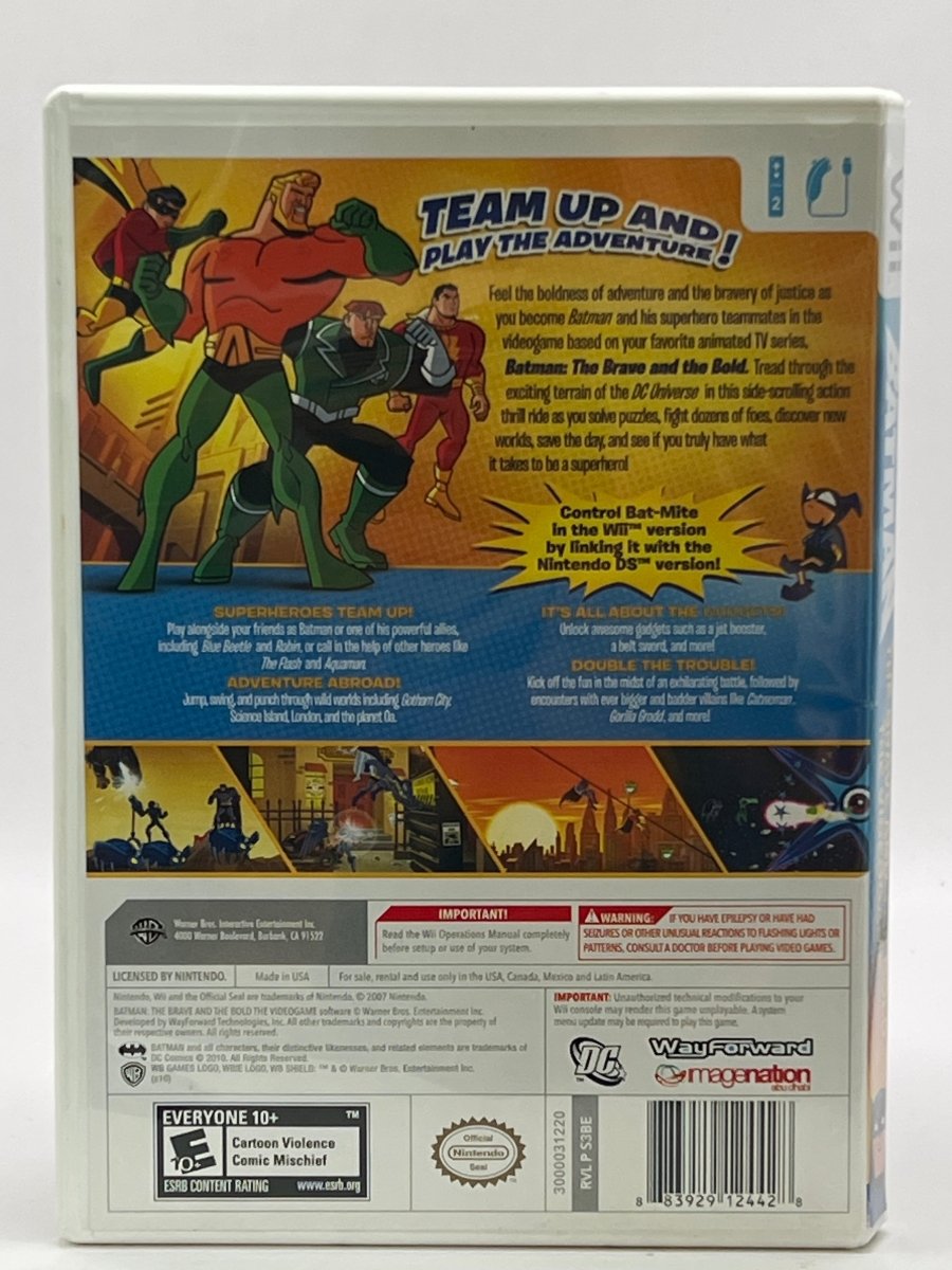Batman: The Brave and the Bold CL01 (CIB) Nintendo Wii