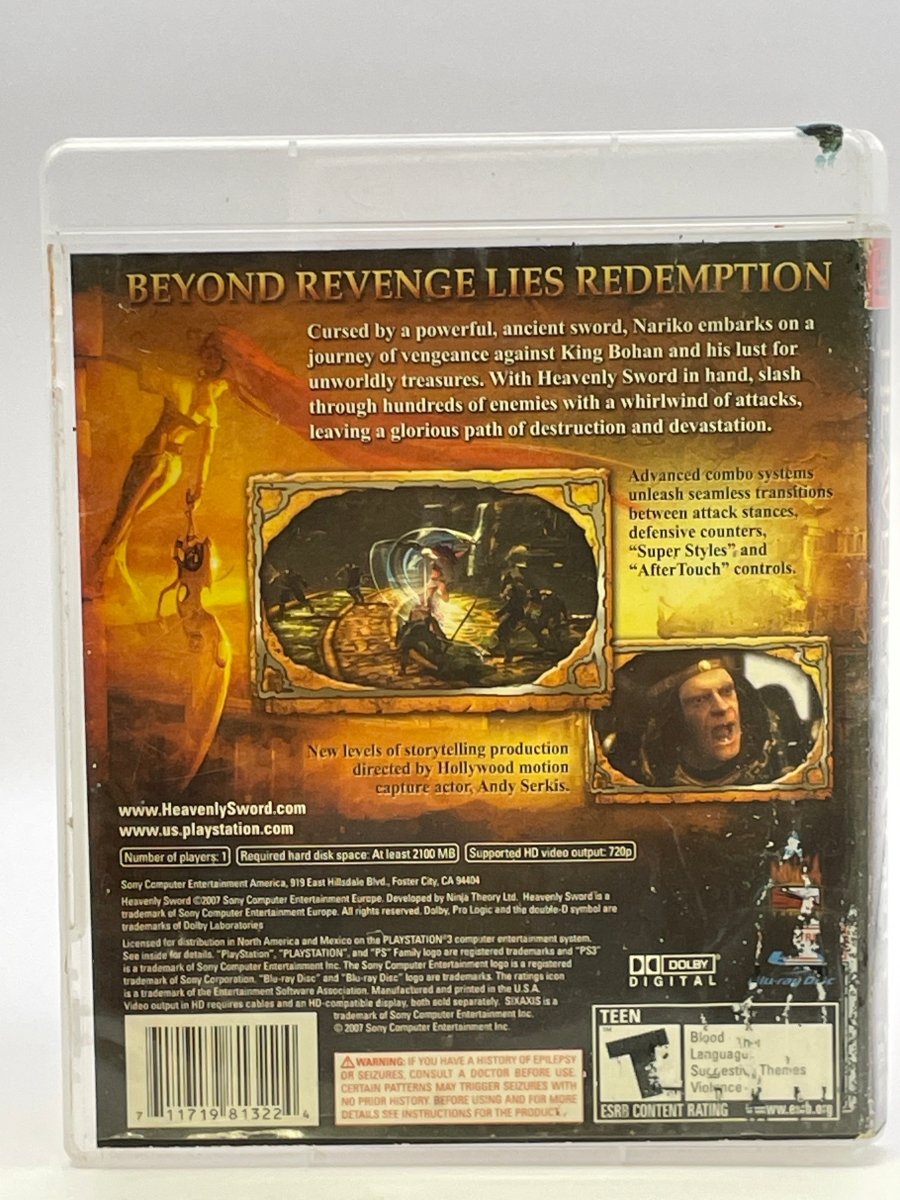 Heavenly Sword CL01 (CIB) Playstation 3