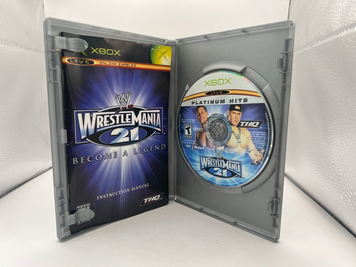 WWE Wrestlemania 21 [Platinum Hits] CL01 (CIB) Original Xbox