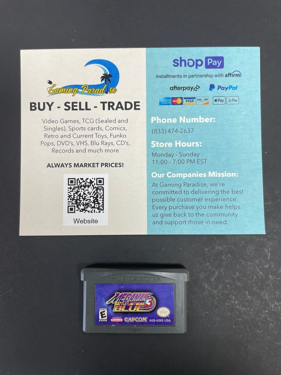 Mega Man Battle Network 3: Blue Version GameBoy Advance CL 02