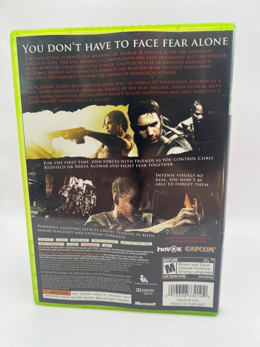 Resident Evil 5 CL01 (CIB) Xbox 360