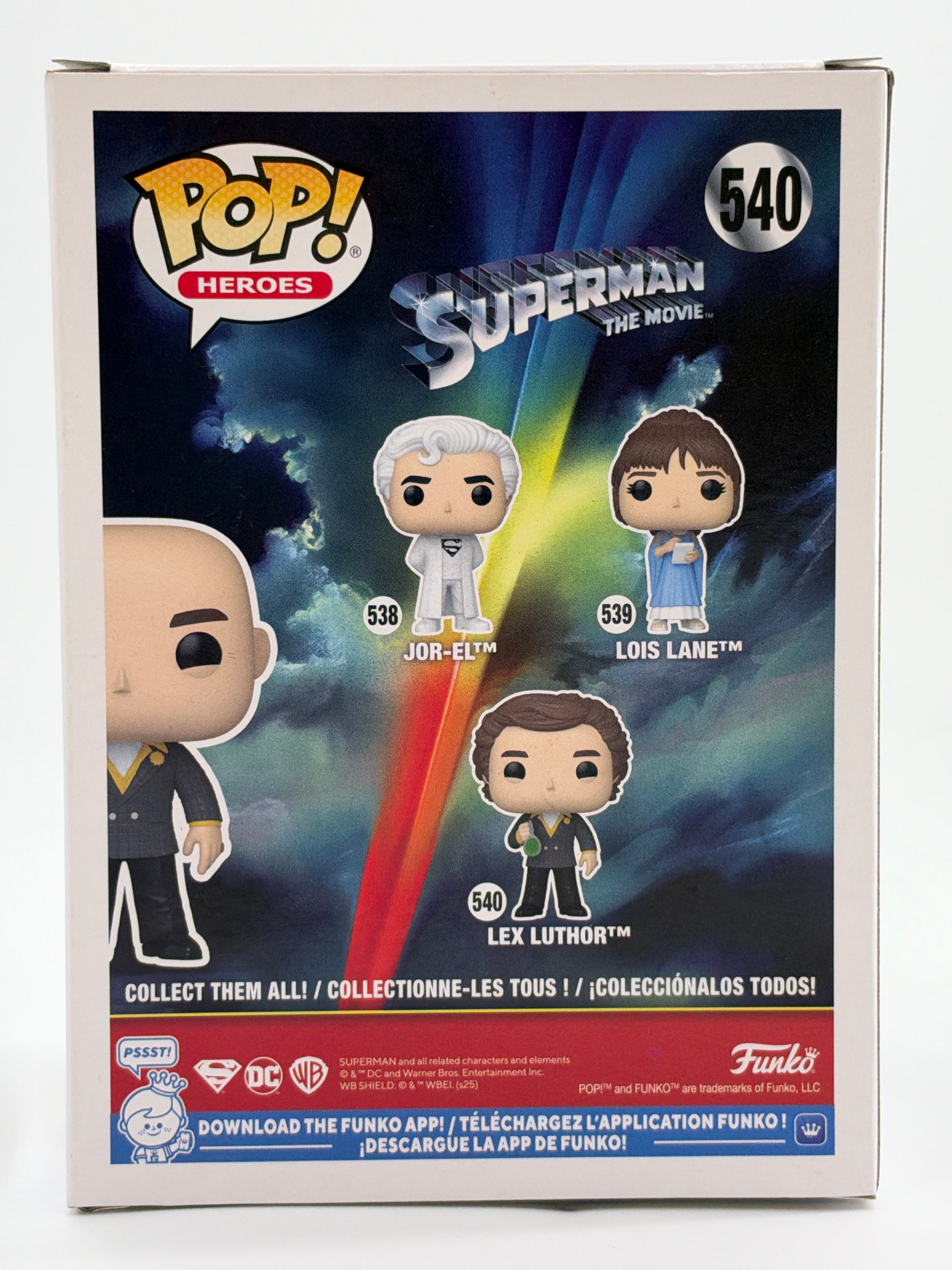 Superman the Movie: Lex Luther - Limited Chase Edition #540 Funko Pop
