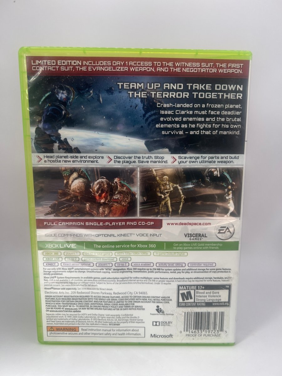 Dead Space 3 [Limited Edition] CL06 (CIB) Xbox 360