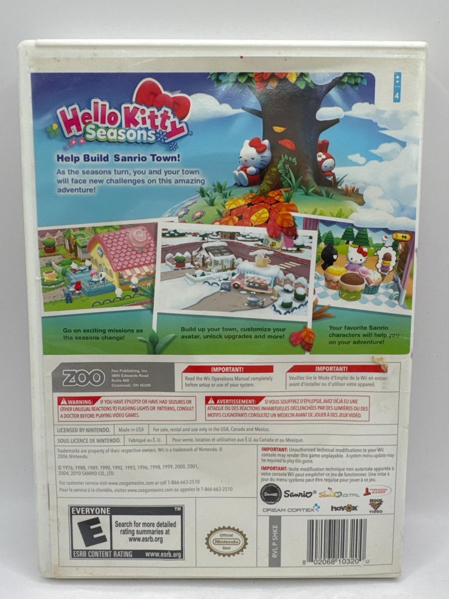 Hello Kitty Seasons CL01 (Missing Manual) Nintendo Wii