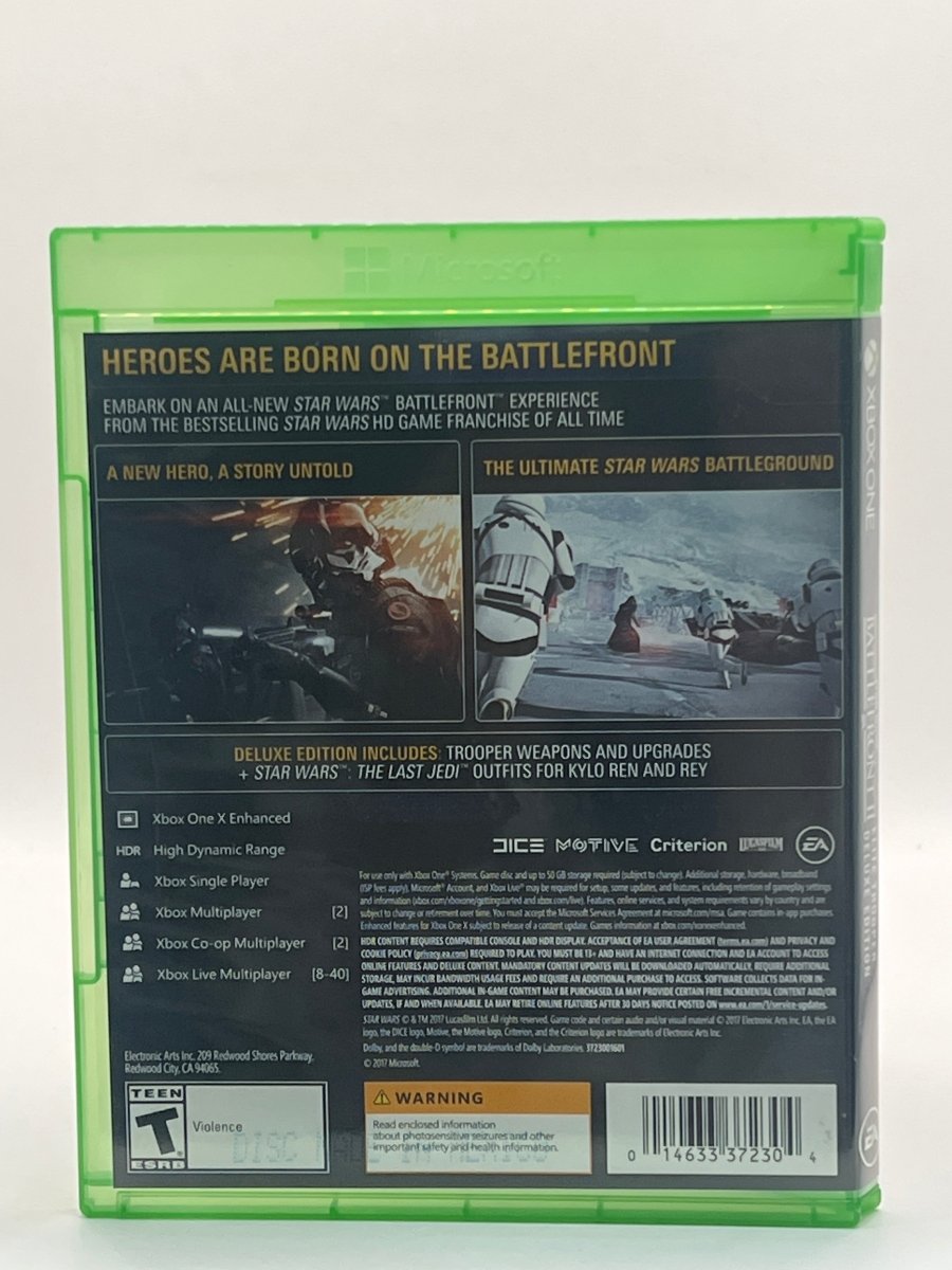 Star Wars: Battlefront II Elite Trooper Deluxe Edition CL01 (CIB) Xbox One