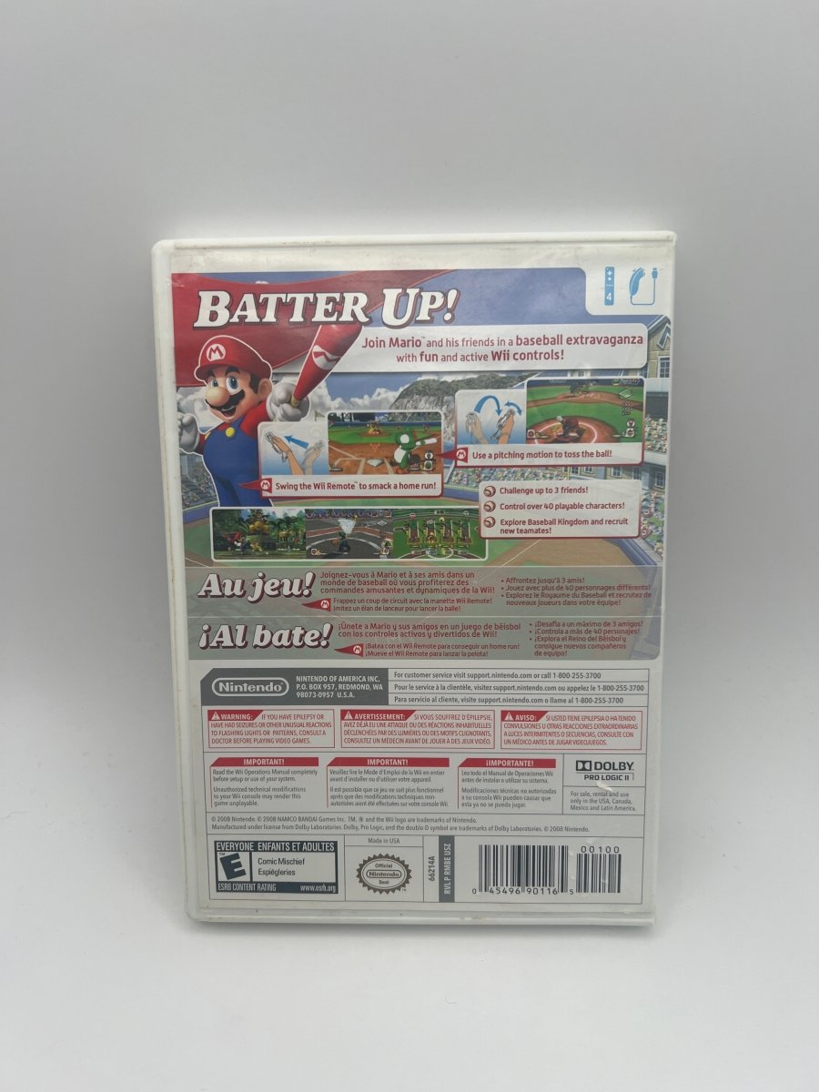 Mario Super Sluggers CL01 (Missing Manual) Nintendo Wii