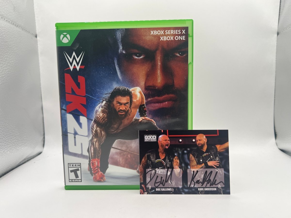 WWE 2K25 SIGNED ON DISC/LIMITED EDITION CARD DOC GALLOWS/KARL ANDERSON CL04 (CIB) Xbox Series X