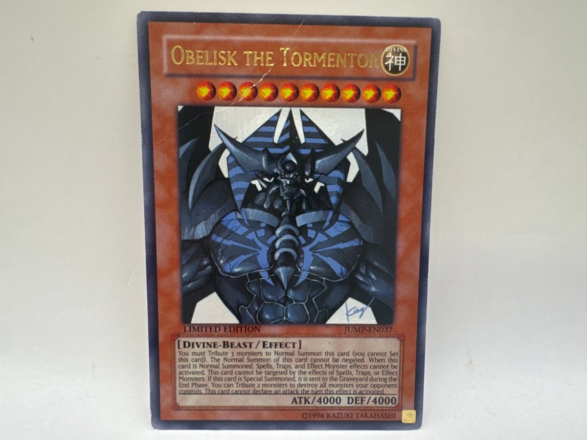 Obelisk the Tormentor JUMP-EN037 (Damaged) CL01 YuGiOh Shonen Jump Magazine Promos