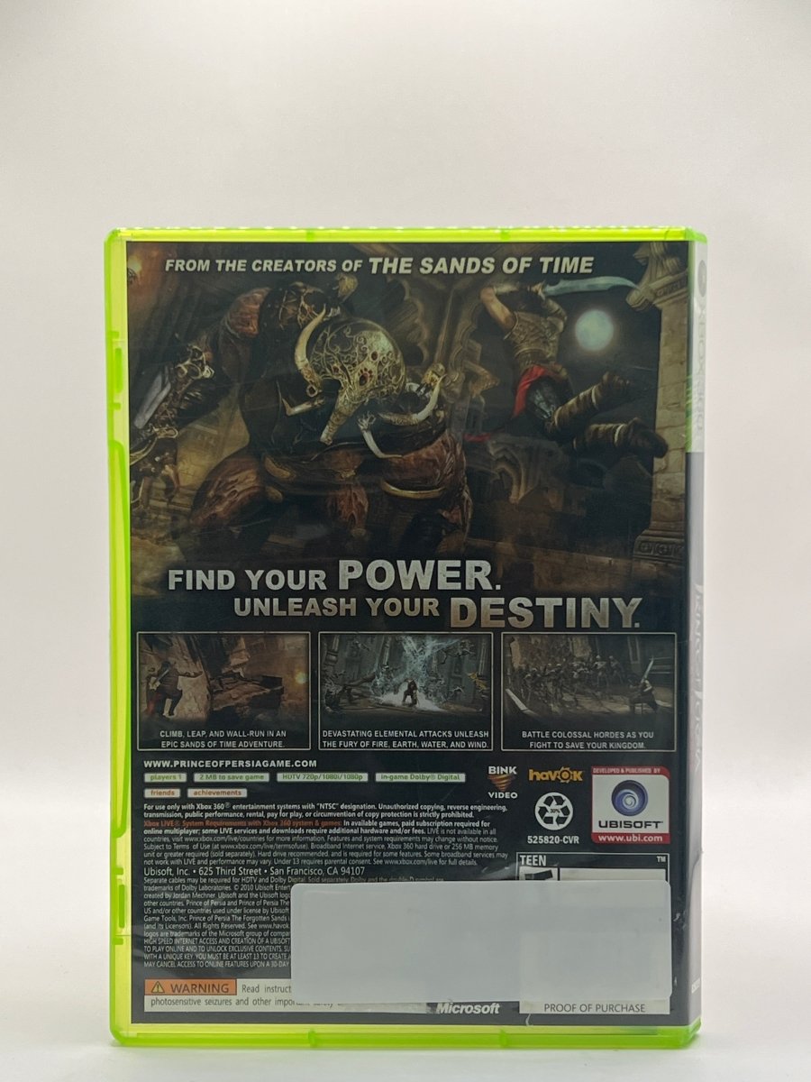 Prince of Persia: The Forgotten Sands CL01 (CIB) Xbox 360