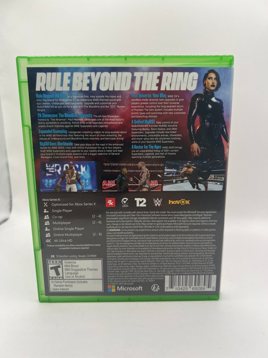 WWE 2K25 SIGNED ON DISC/LIMITED EDITION CARD DOC GALLOWS/KARL ANDERSON CL04 (CIB) Xbox Series X