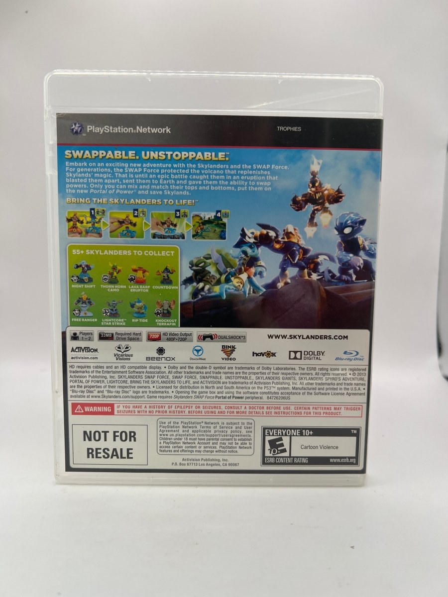 Skylanders Swap Force [Game Only] CL01 (Missing Manual) Playstation 3