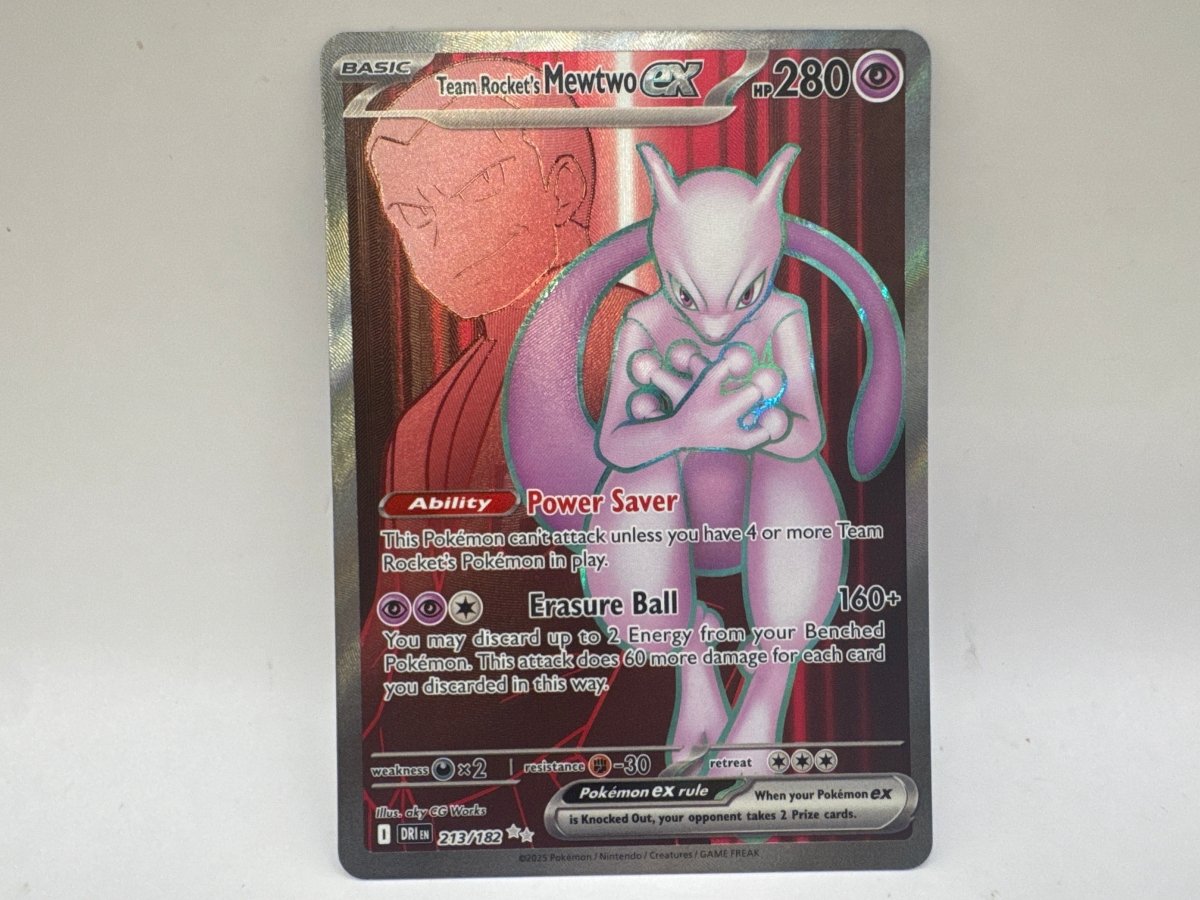 Team Rocket’s Mewtwo EX 213/182 (NM) CL01 Pokemon