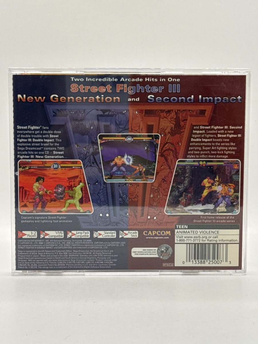 Street Fighter III Double Impact CL01 (CIB) Sega Dreamcast