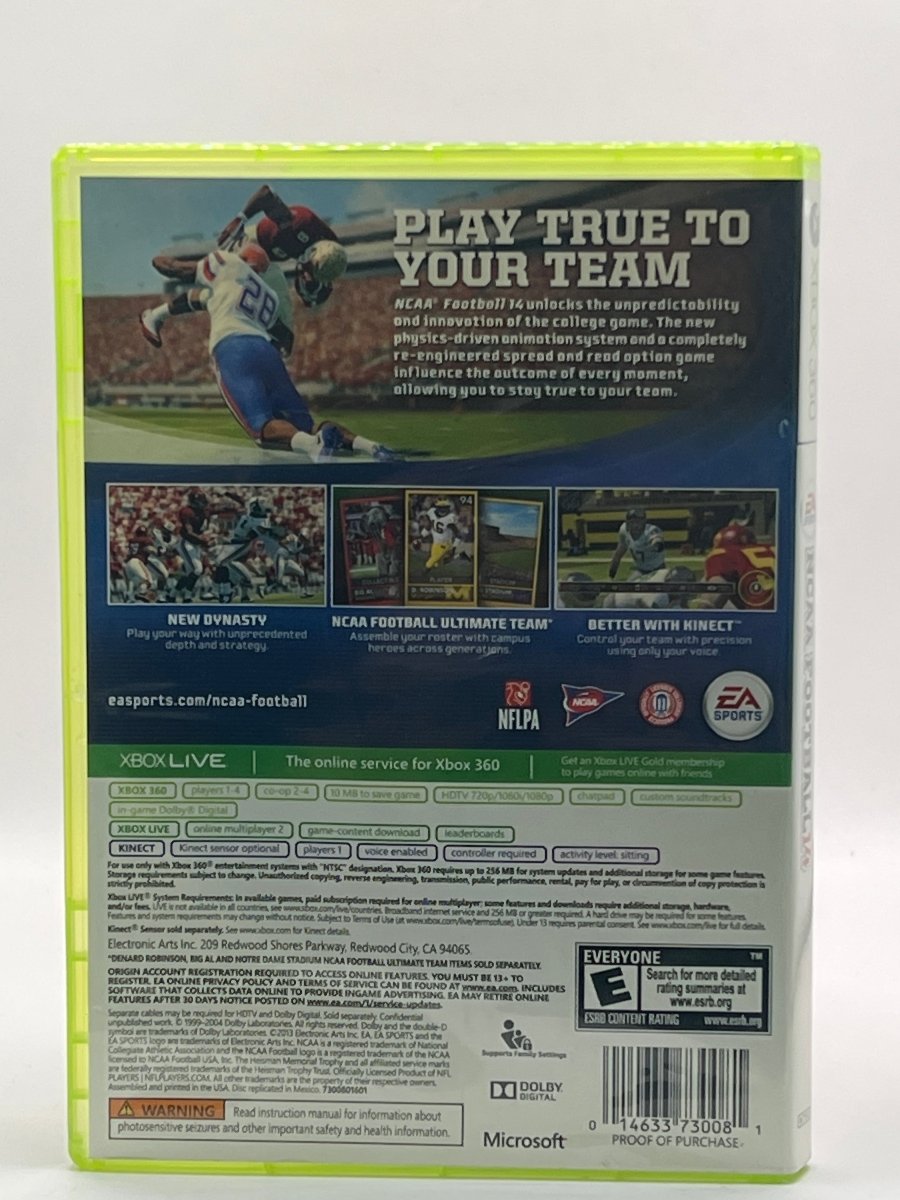 NCAA Football 14 CL01 (CIB) Xbox 360
