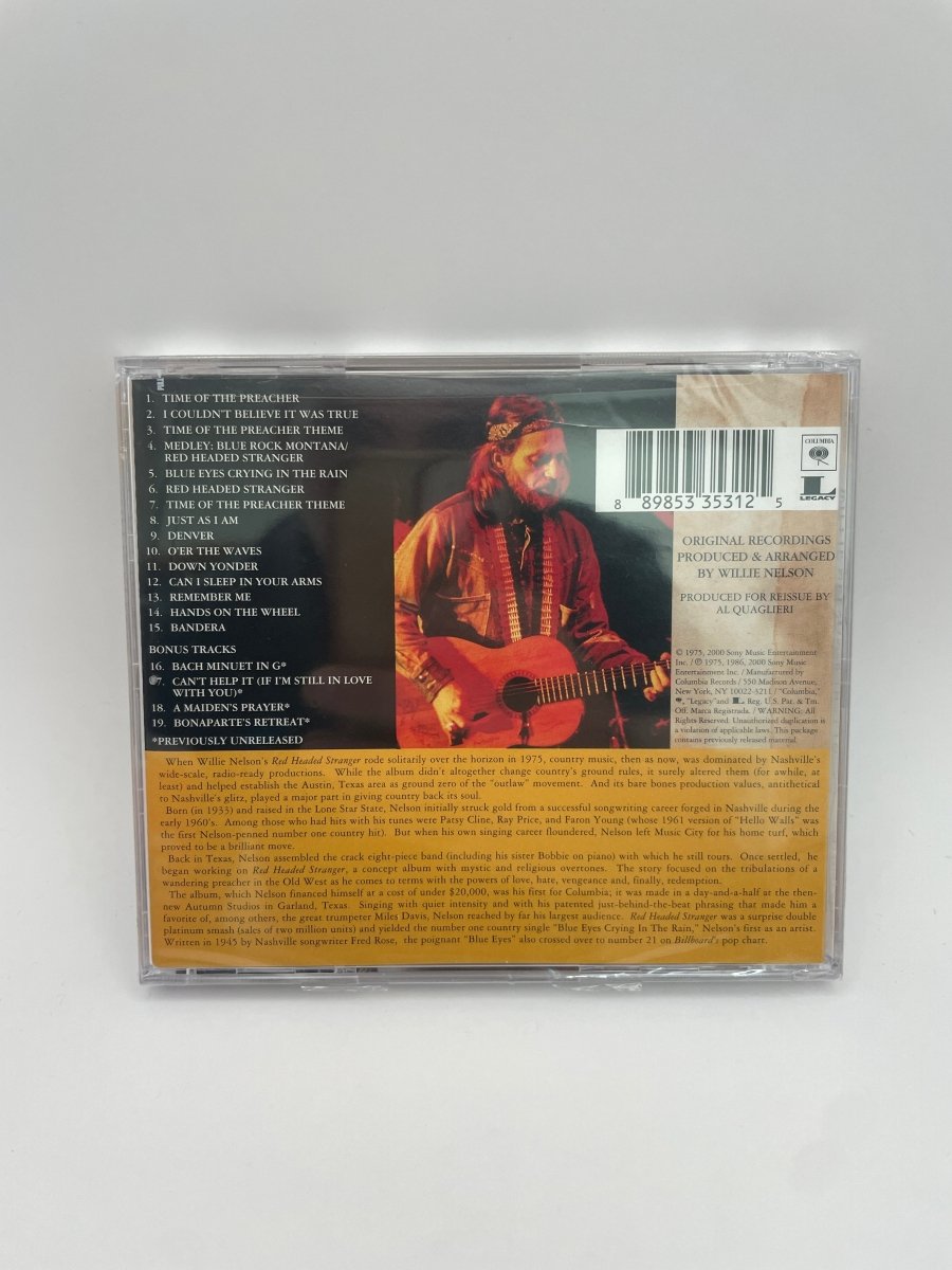 Willie Nelson - Red Headed Stranger (NEW) CD