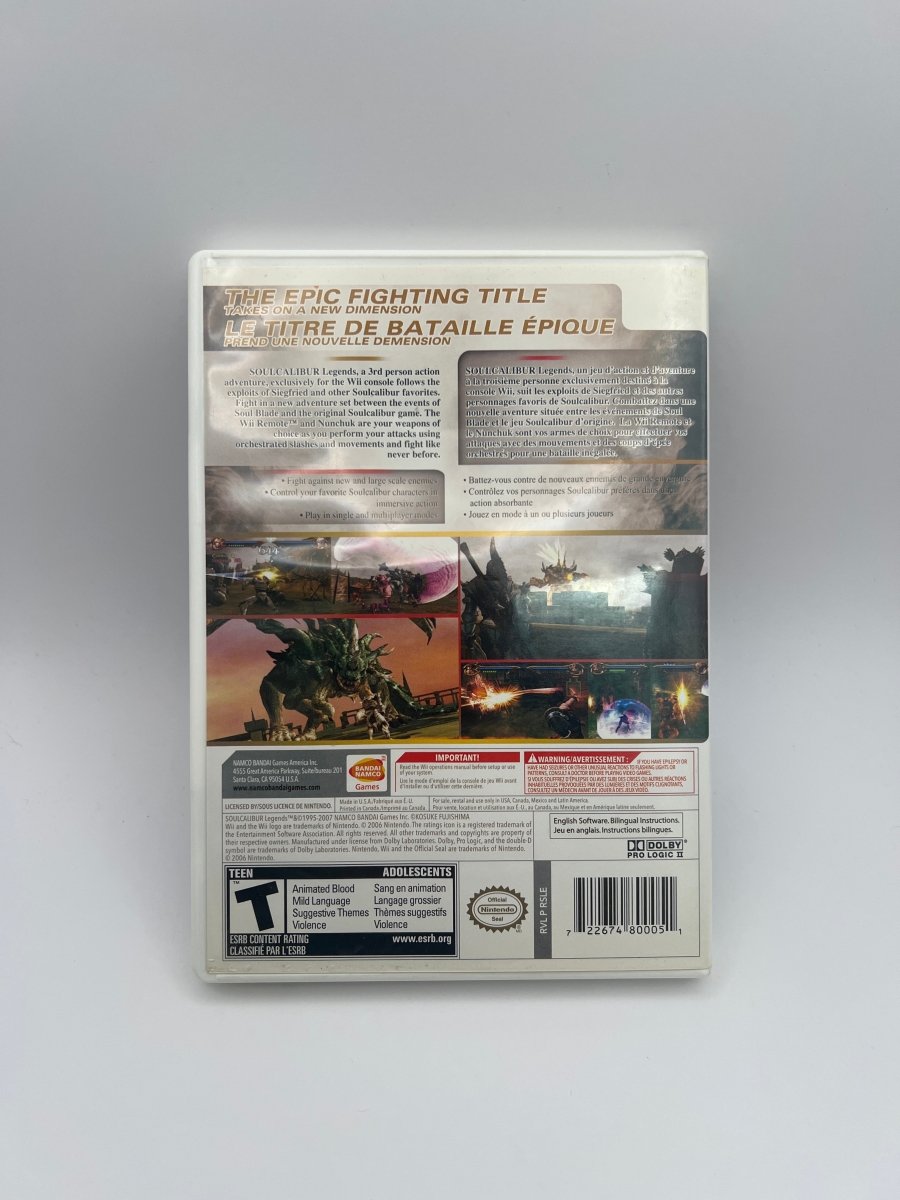 Soul Calibur Legends CL01 (CIB) Nintendo Wii