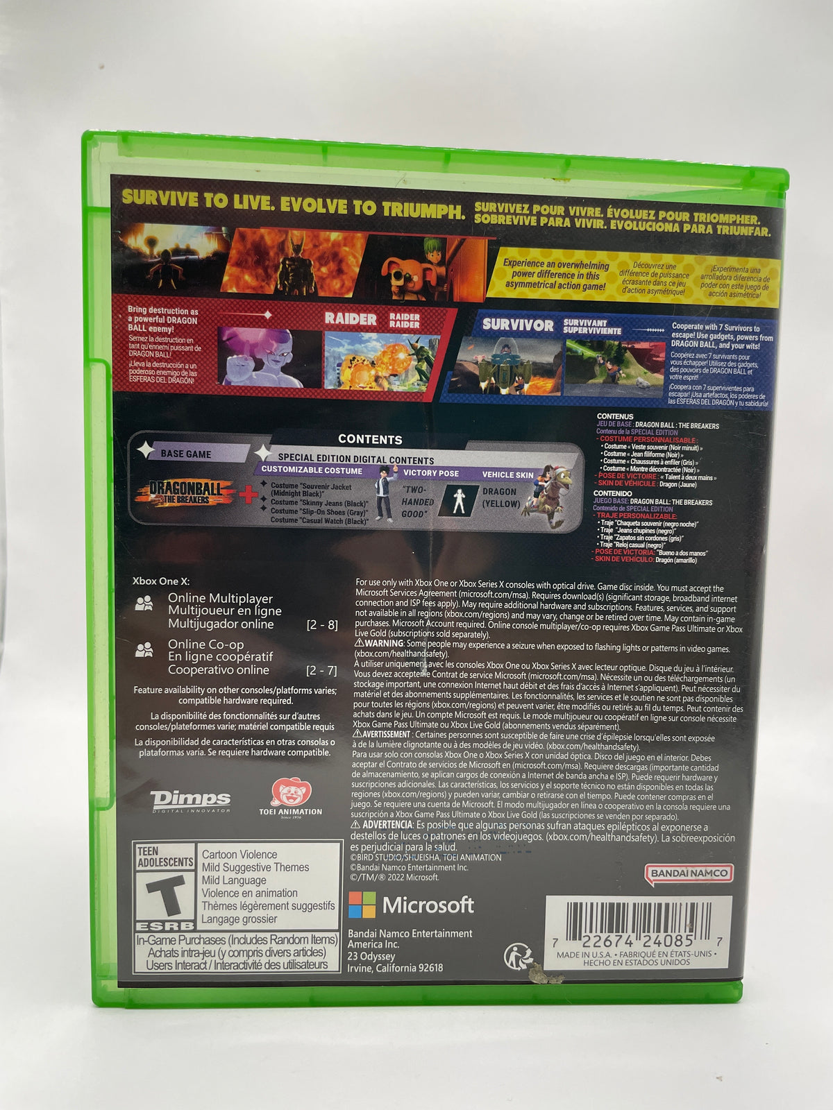 Dragon Ball: The Breakers [Special Edition] CL01 (CIB) Xbox One