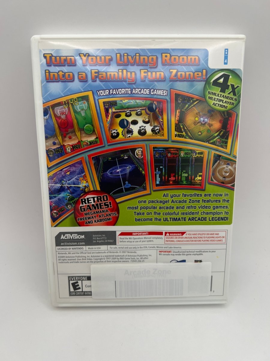 Arcade Zone CL01 (Missing Manual) Nintendo Wii