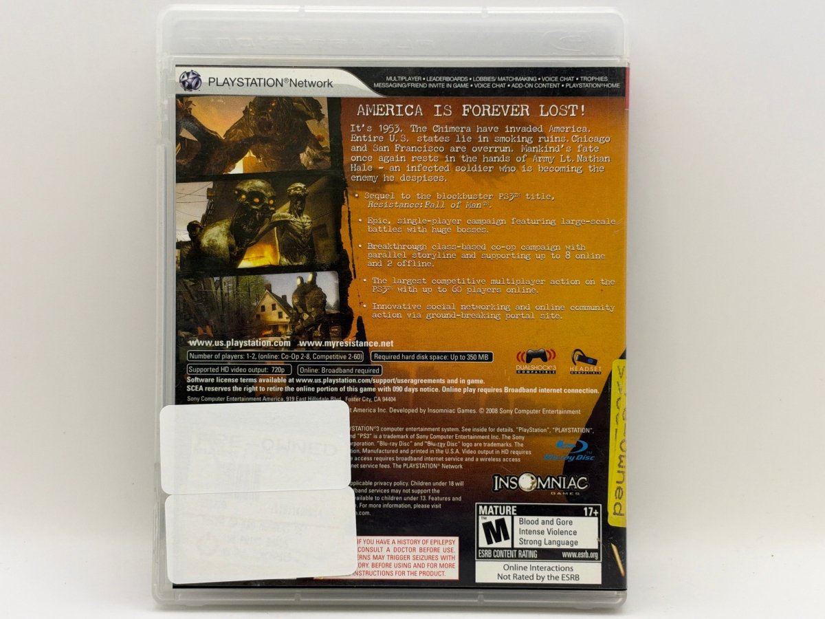 Resistance 2 CL01 (CIB) Playstation 3