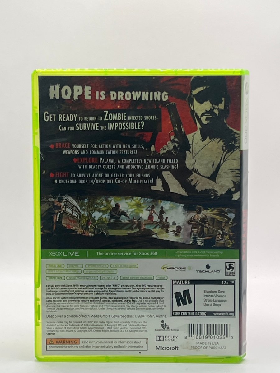 Dead Island: Riptide CL01 (CIB) Xbox 360