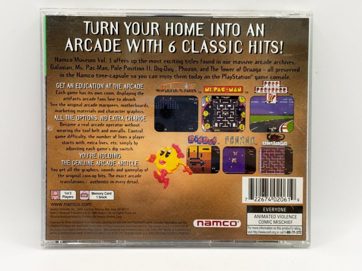 Namco Museum Volume 3 [Greatest Hits] CL03 (CIB) Playstation One
