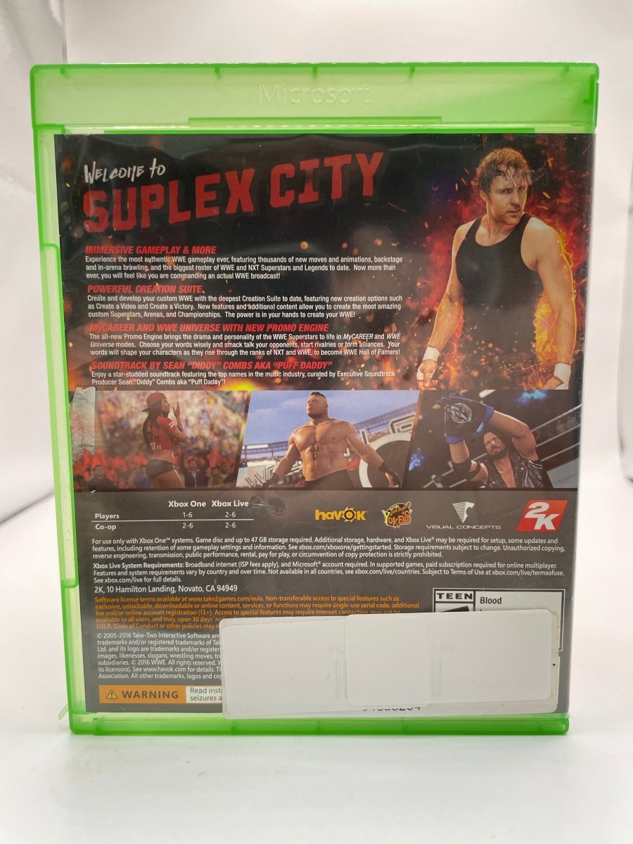WWE 2K17 CL01 (CIB) Xbox One